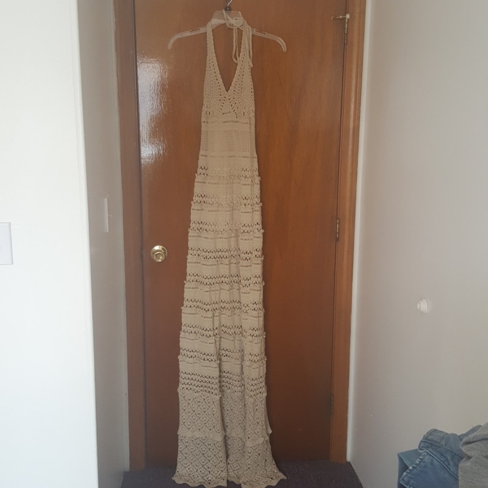 Victoria secret crochet maxi dress